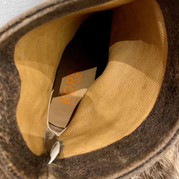 Michael Kors Crinkle Leather Wedge Booties - Picture 4 of 4